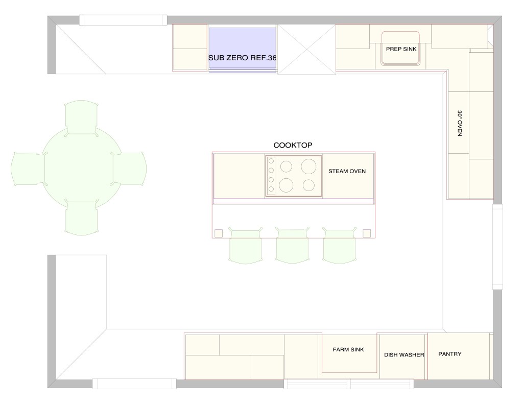 client kitchen floor plan<br />
