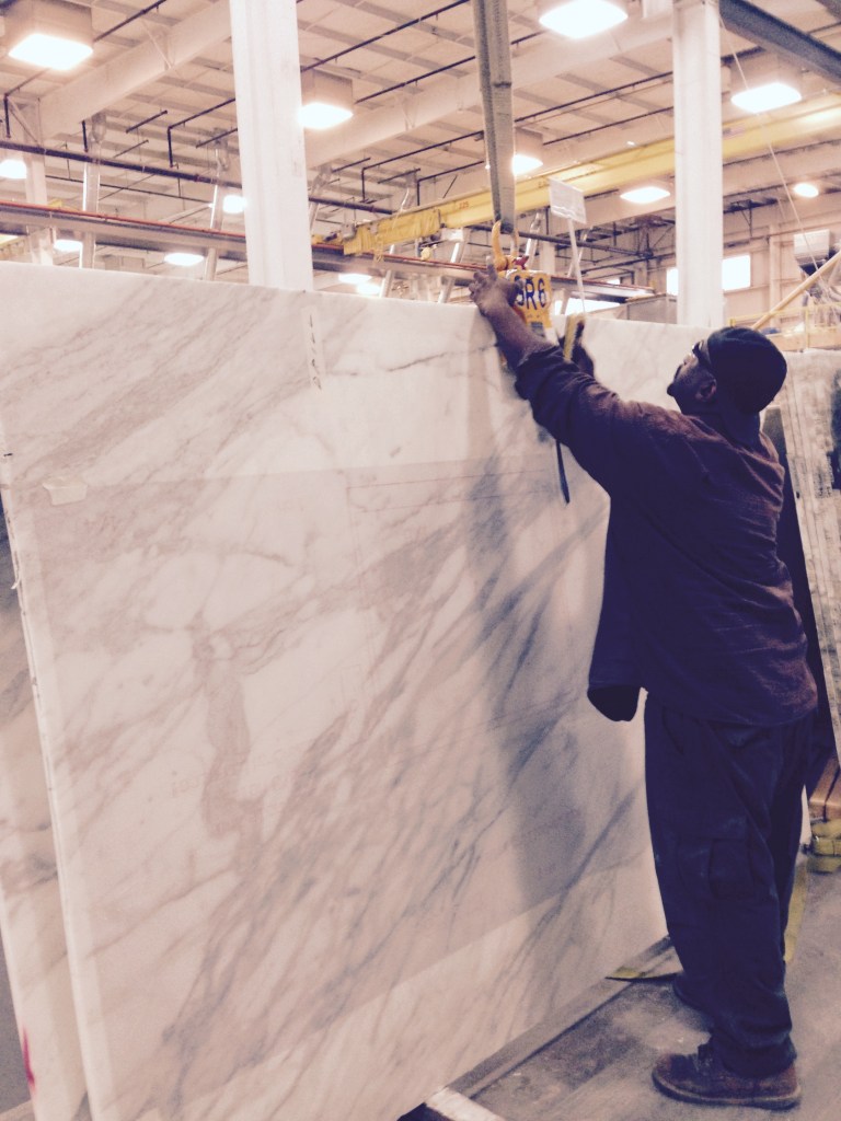 measuring marble countertops