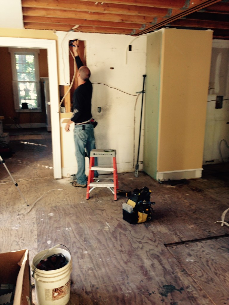 kitchen electrician work