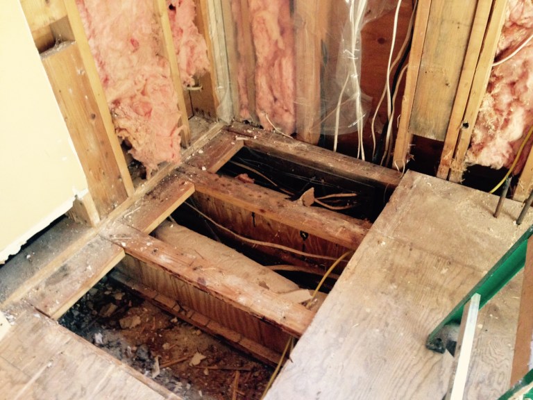 removing kitchen flooring
